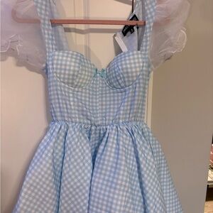Dolls Kill Light Blue Kansas Bound Costume Dress